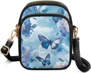 GIFTPUZZ Cross Body Bag for Women Soft Leather Wallet Phone Bag with Multi Pockets 6.74 * 3.08 * 8.46 inches