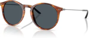 GIORGIO ARMANI Man Sunglasses Red Havana Frame, Grey Lenses, 51MM