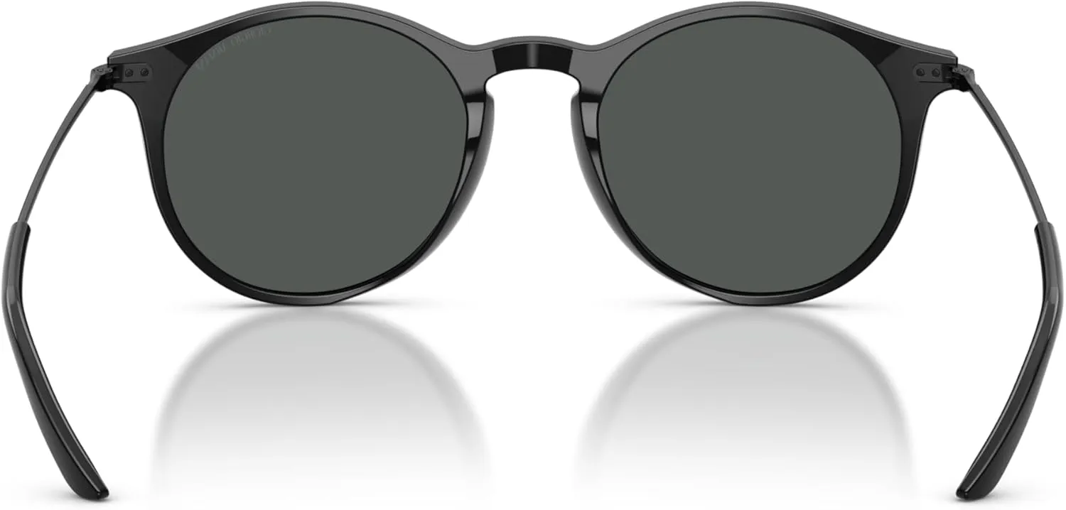 GIORGIO ARMANI Man Sunglasses Red Havana Frame, Grey Lenses, 51MM
