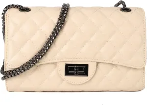 Gladdon Quilted Crossbody Purse for Women Trendy Ladies Shoulder Bag with Chain Designer Purses