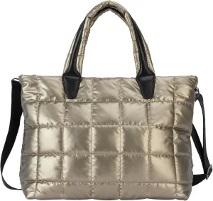 GLOD JORLEE Stylish Puffer Tote Bag for Women-Soft and Waterproof Tote Handbag for Daily Leisure,Shopping,Travel