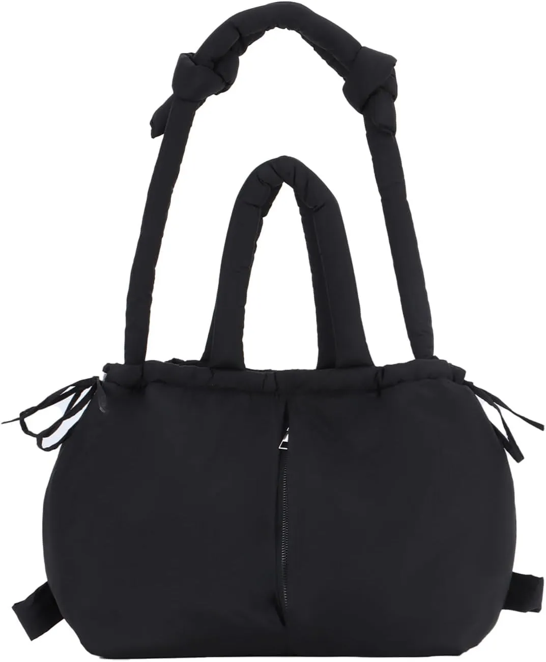 GOKTOW Large Puffer Tote Bag for Women,Quilted Purse Soft Trendy Lightweight Backpack Shoulder Hobo Bag with Drawstring