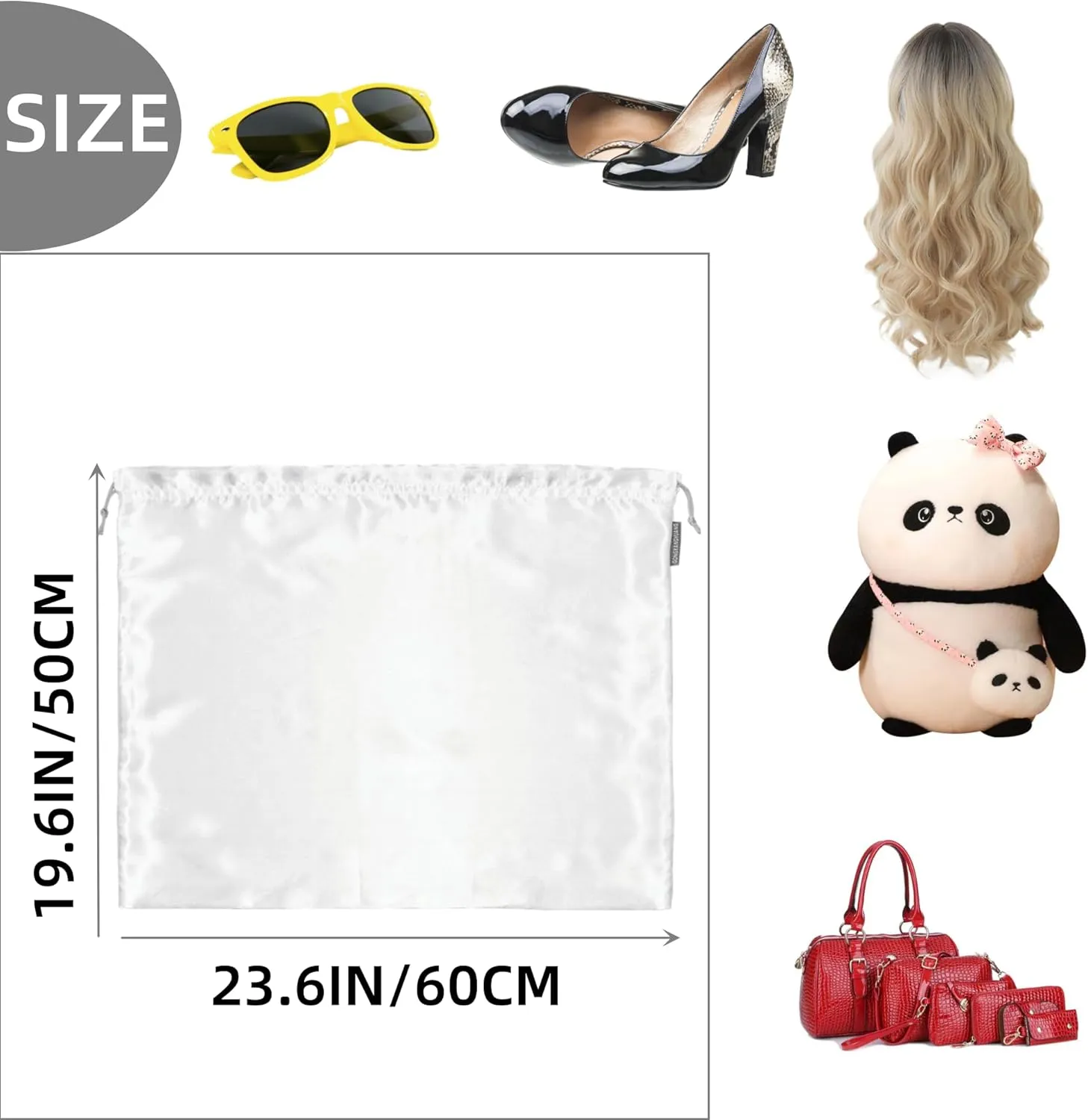 GONGKANGYUAN 30 Pack Dust Bags for Handbags Travel Storage Pouch, Silk Handbag Dust Cover Bags for Purses Pocketbooks Shoes Boots