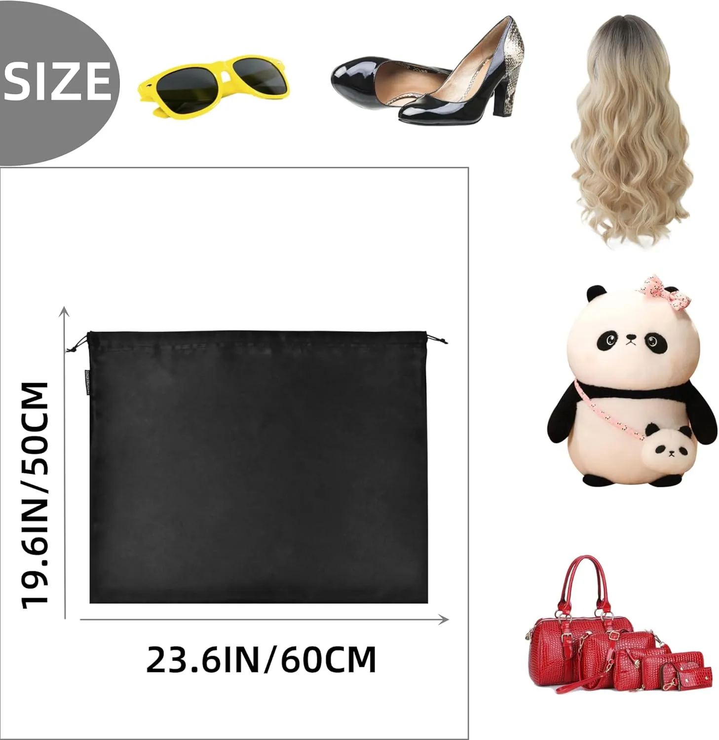 GONGKANGYUAN 30 Pack Dust Bags for Handbags Travel Storage Pouch, Silk Handbag Dust Cover Bags for Purses Pocketbooks Shoes Boots