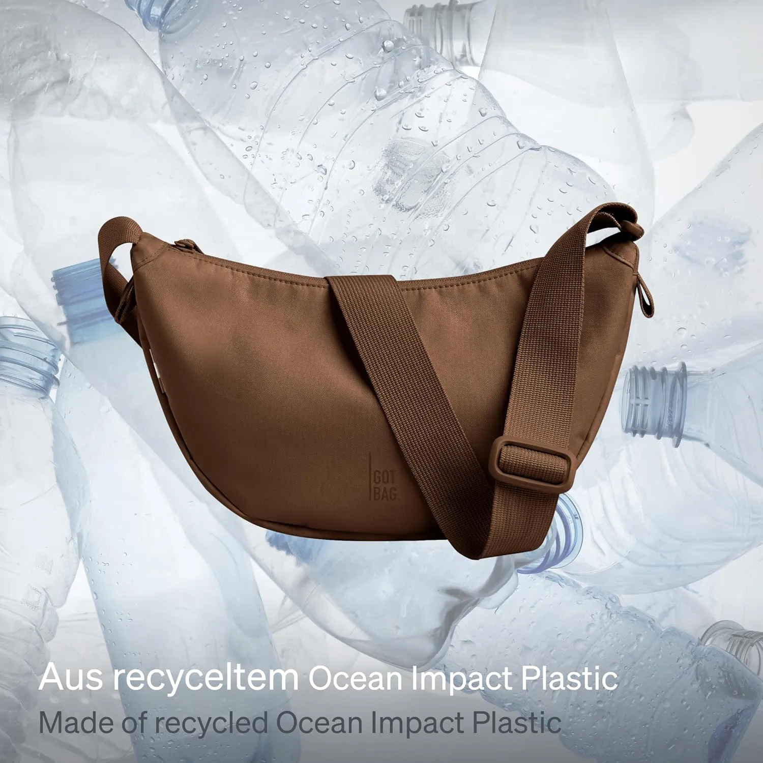 GOT BAG - Moon Bag with Adjustable Strap, Eco-Conscious Bag Made of Recycled Ocean Impact Plastic
