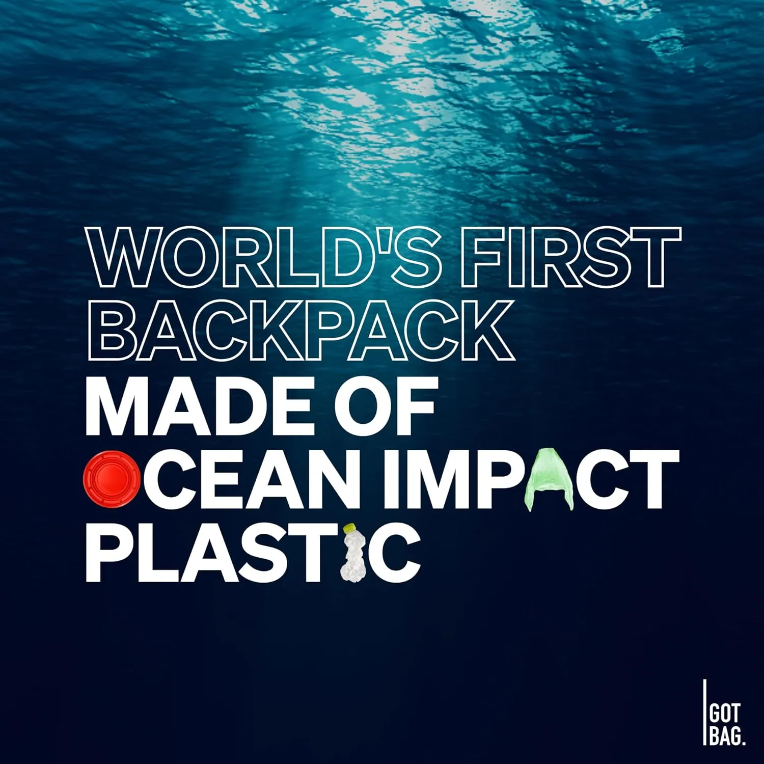 GOT BAG - Moon Bag with Adjustable Strap, Eco-Conscious Bag Made of Recycled Ocean Impact Plastic