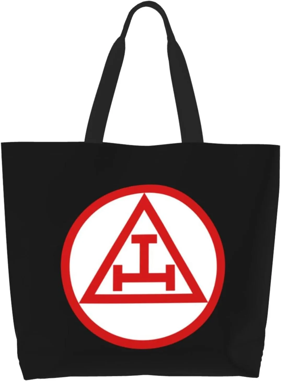 Grand Royal Arch Canvas Tote Bags for Women, Ladies Shoulder Handbags Large Purse Lightweight Foldable Reusable Shopping Bag with Pockets for Work, Travel, 15.7x19.7in