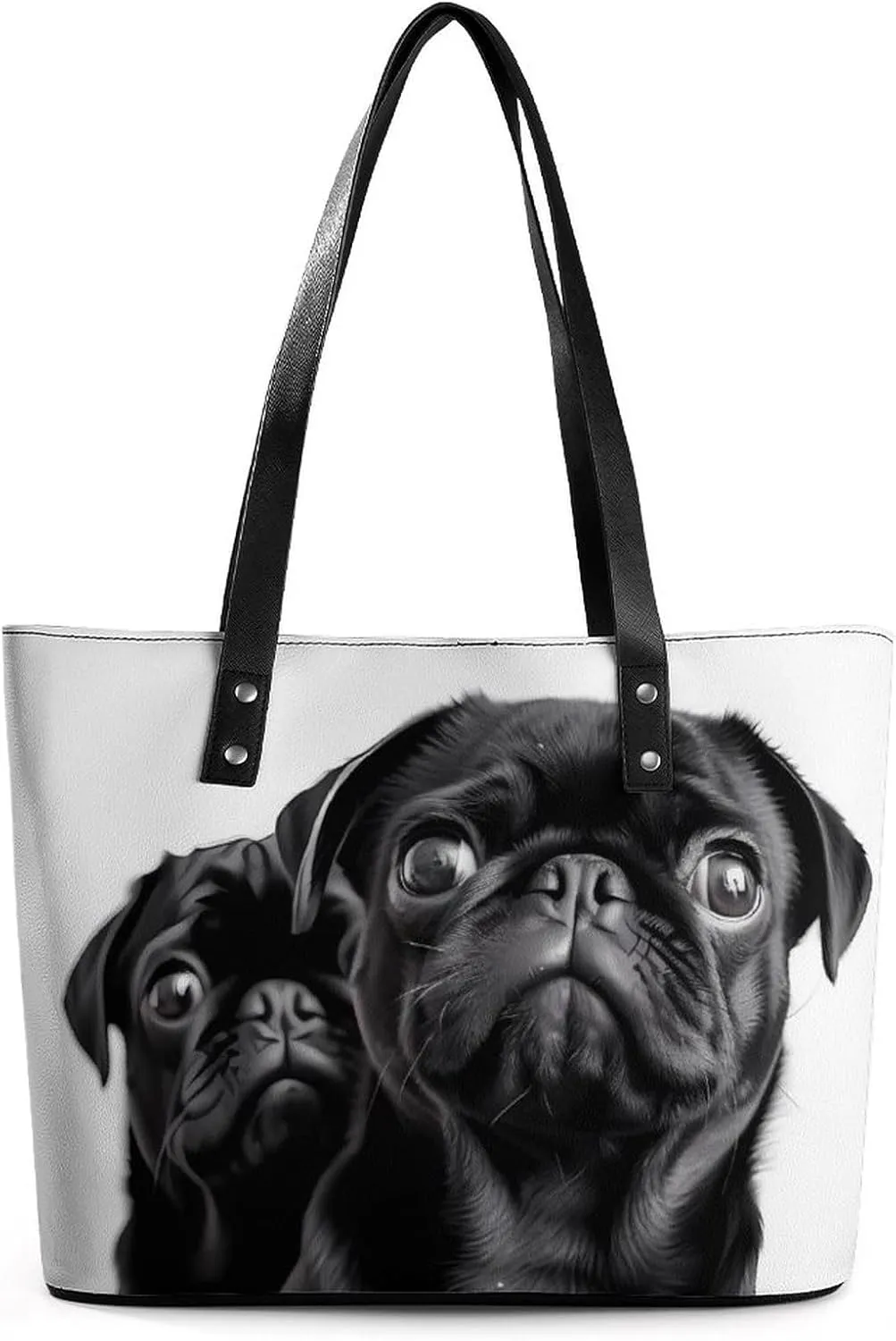 Gray Leather Bag Purse Handbag for Women Top Handle Satchel Shoulder with Zipper Tote Bags Large