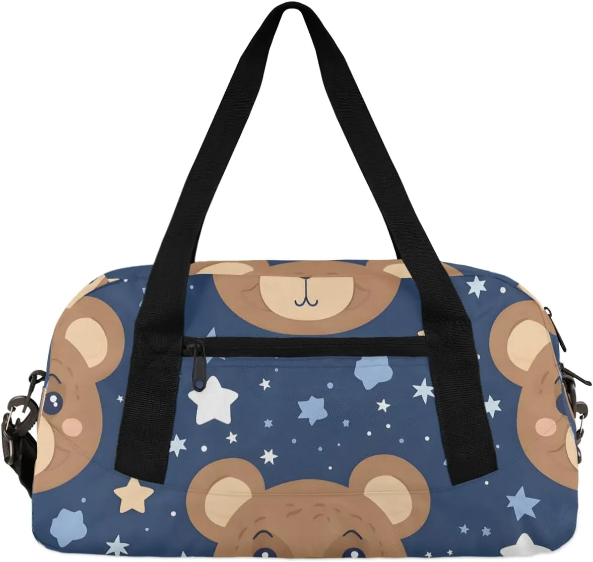 Grizzly Bear Gym Bag Forest Bear Gym Bag Wet/Dry Bag With Extra Drawstring Backpack For Travelling To The Gym