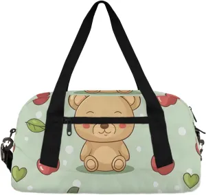 Grizzly Bears Gym Bag Bears Funny Gym Bag Wet/Dry Bag With Extra Drawstring Backpack For Travelling To The Gym