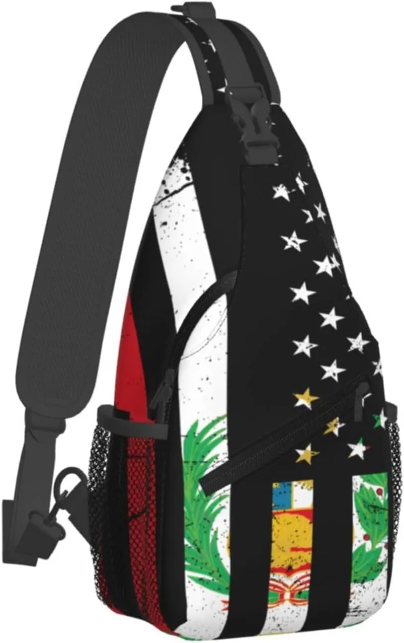 Guatemala Guatemalan Flag Sling Bag Adjustable Chest Bags Casual Crossbody Bag Travel Shoulder Backpack