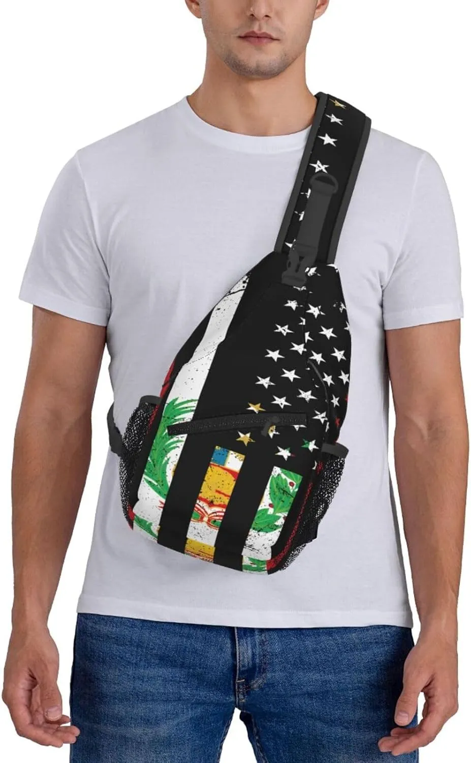 Guatemala Guatemalan Flag Sling Bag Adjustable Chest Bags Casual Crossbody Bag Travel Shoulder Backpack