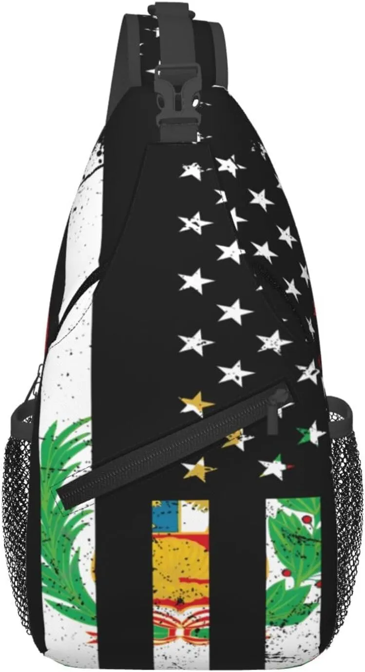 Guatemala Guatemalan Flag Sling Bag Adjustable Chest Bags Casual Crossbody Bag Travel Shoulder Backpack
