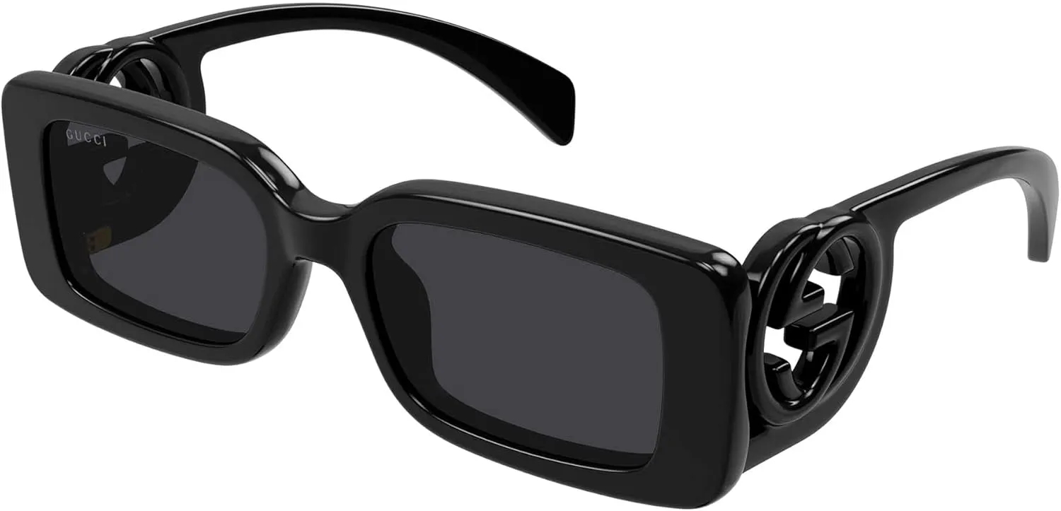 Gucci Women's Chaise Lounge Narrow Rectangular Sunglasses