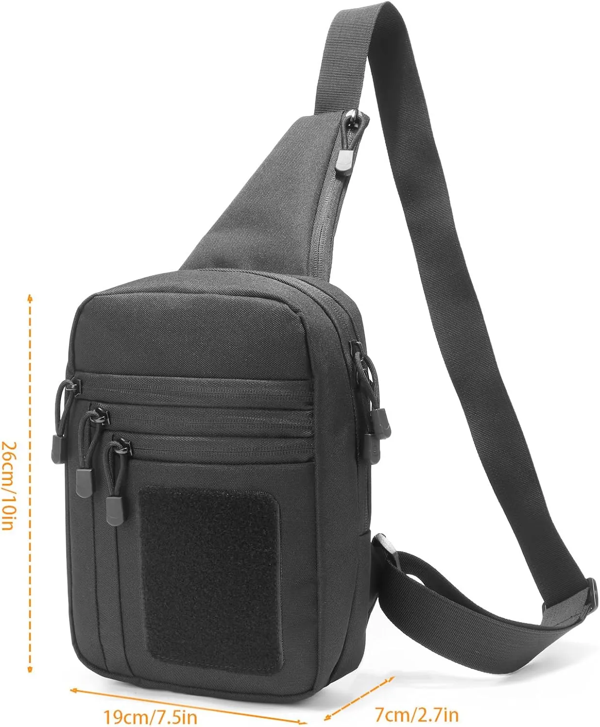 Gun Bag for Handguns, Tactical Sling Bag for Men CCW Shoulder Crossbody Bag Chest Pack Range Bags with Holster