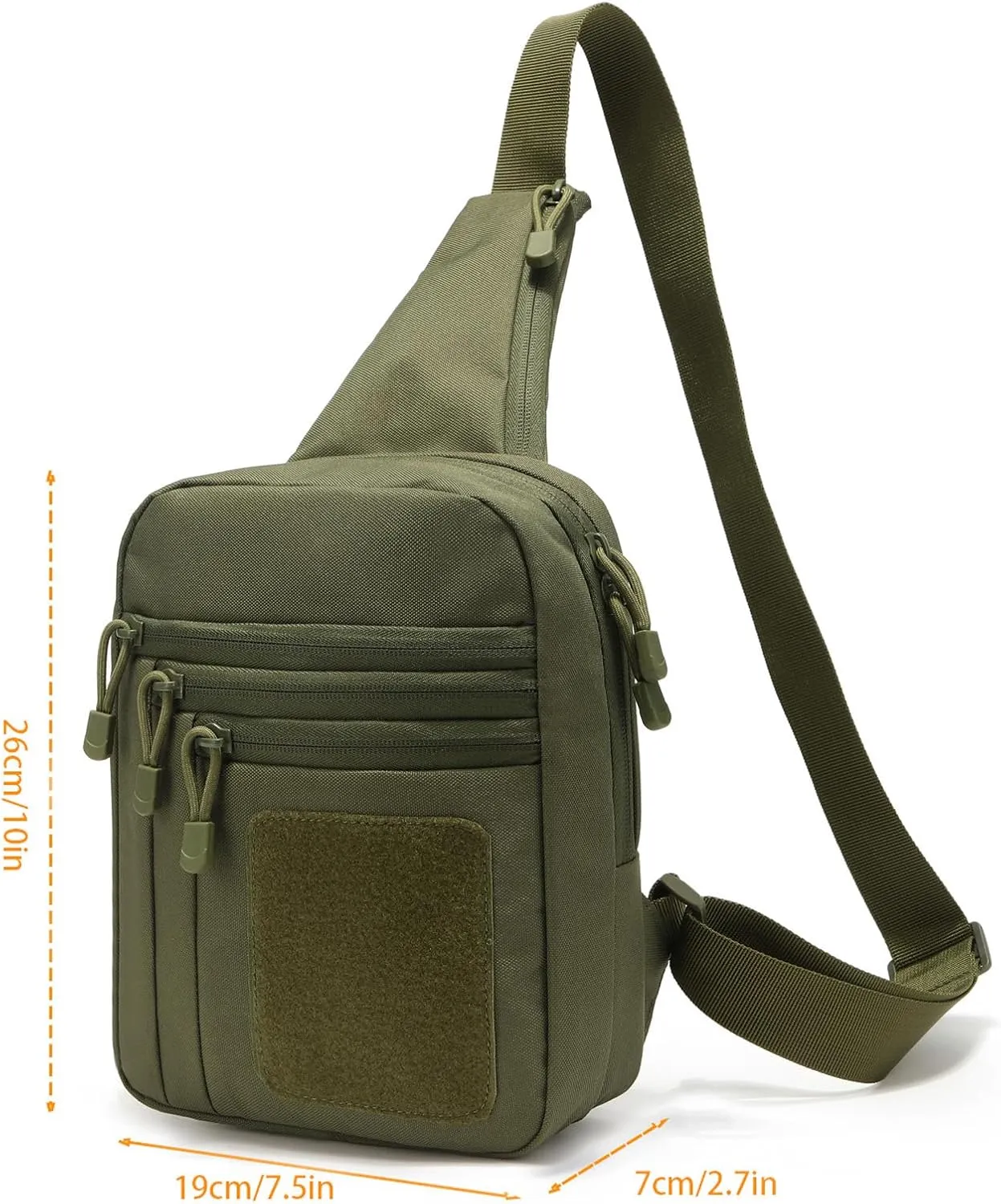 Gun Bag for Handguns, Tactical Sling Bag for Men CCW Shoulder Crossbody Bag Chest Pack Range Bags with Holster