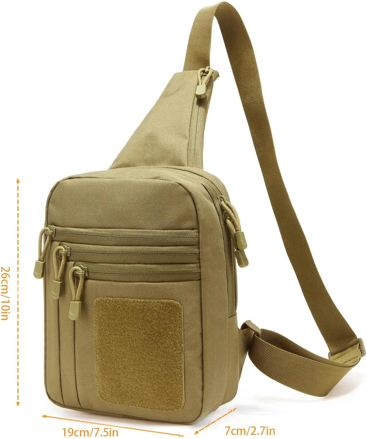 Gun Bag for Handguns, Tactical Sling Bag for Men CCW Shoulder Crossbody Bag Chest Pack Range Bags with Holster