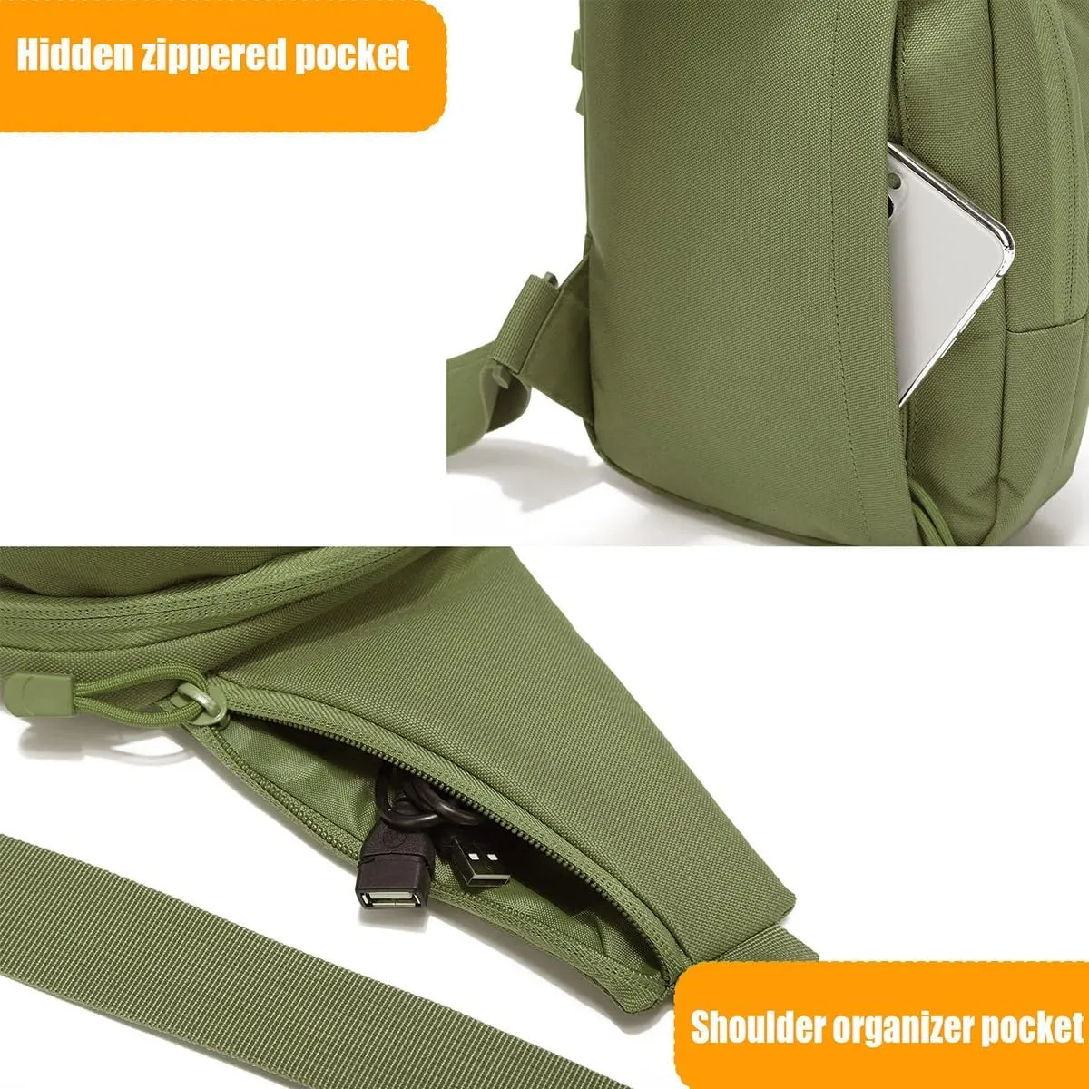 Gun Bag for Handguns, Tactical Sling Bag for Men CCW Shoulder Crossbody Bag Chest Pack Range Bags with Holster