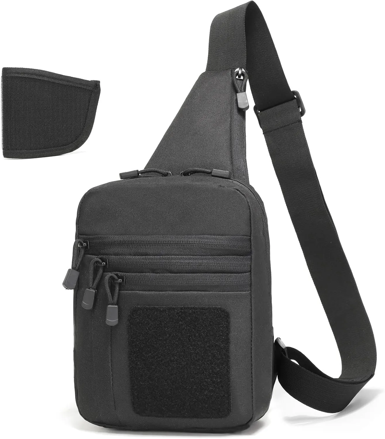 Gun Bag for Handguns, Tactical Sling Bag for Men CCW Shoulder Crossbody Bag Chest Pack Range Bags with Holster