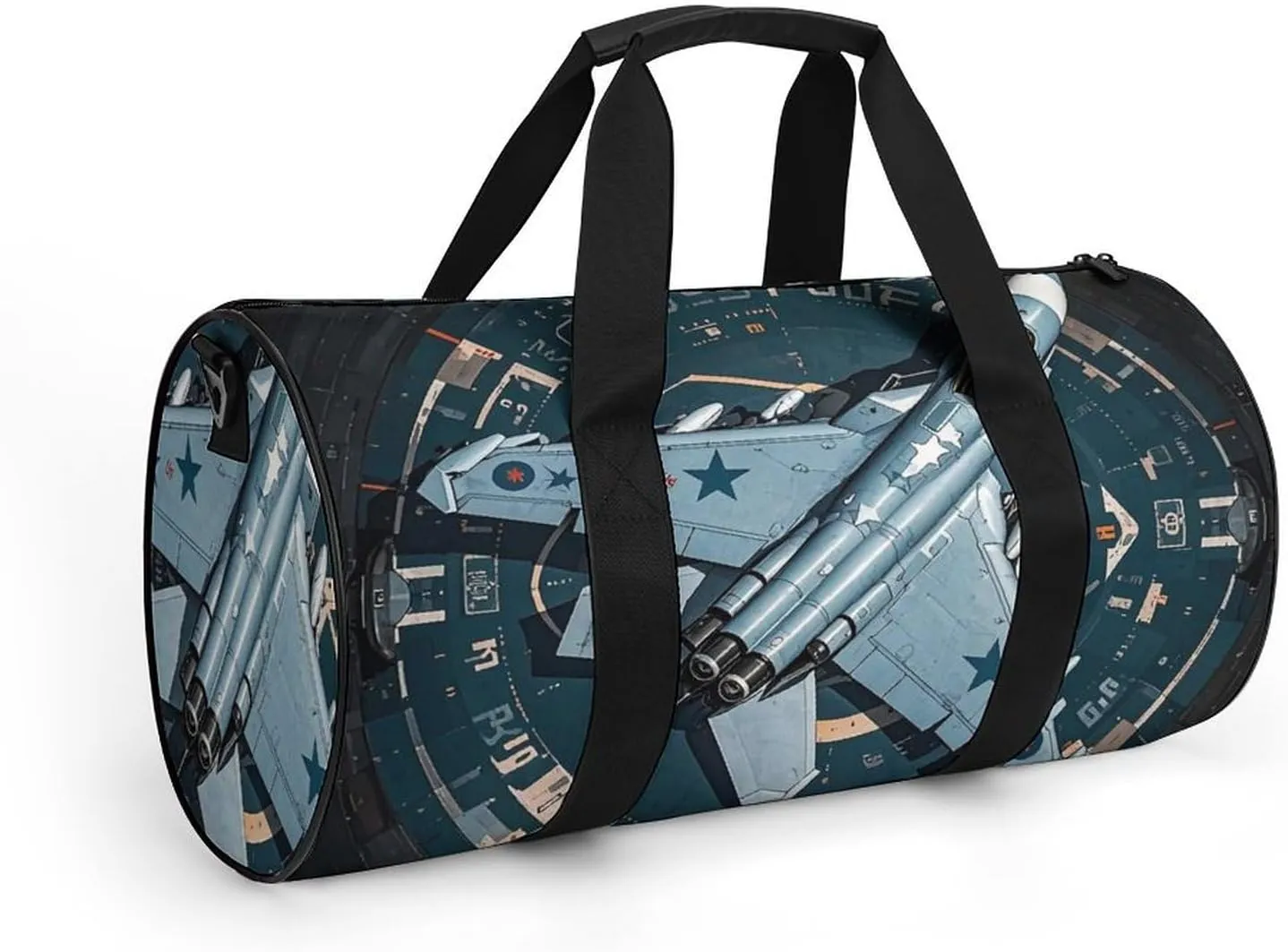 Gym Bag for Men Women Air Force Fighter Jet Duffel Bag Overnight Bag with Compartment Gym Sackpac