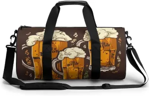 Gym Bag for Men Women Beer Duffel Bag Overnight Bag with Compartment Gym Sackpac