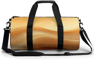 Gym Bag for Men Women Curve Wallpaper Duffel Bag Overnight Bag with Compartment Gym Sackpac