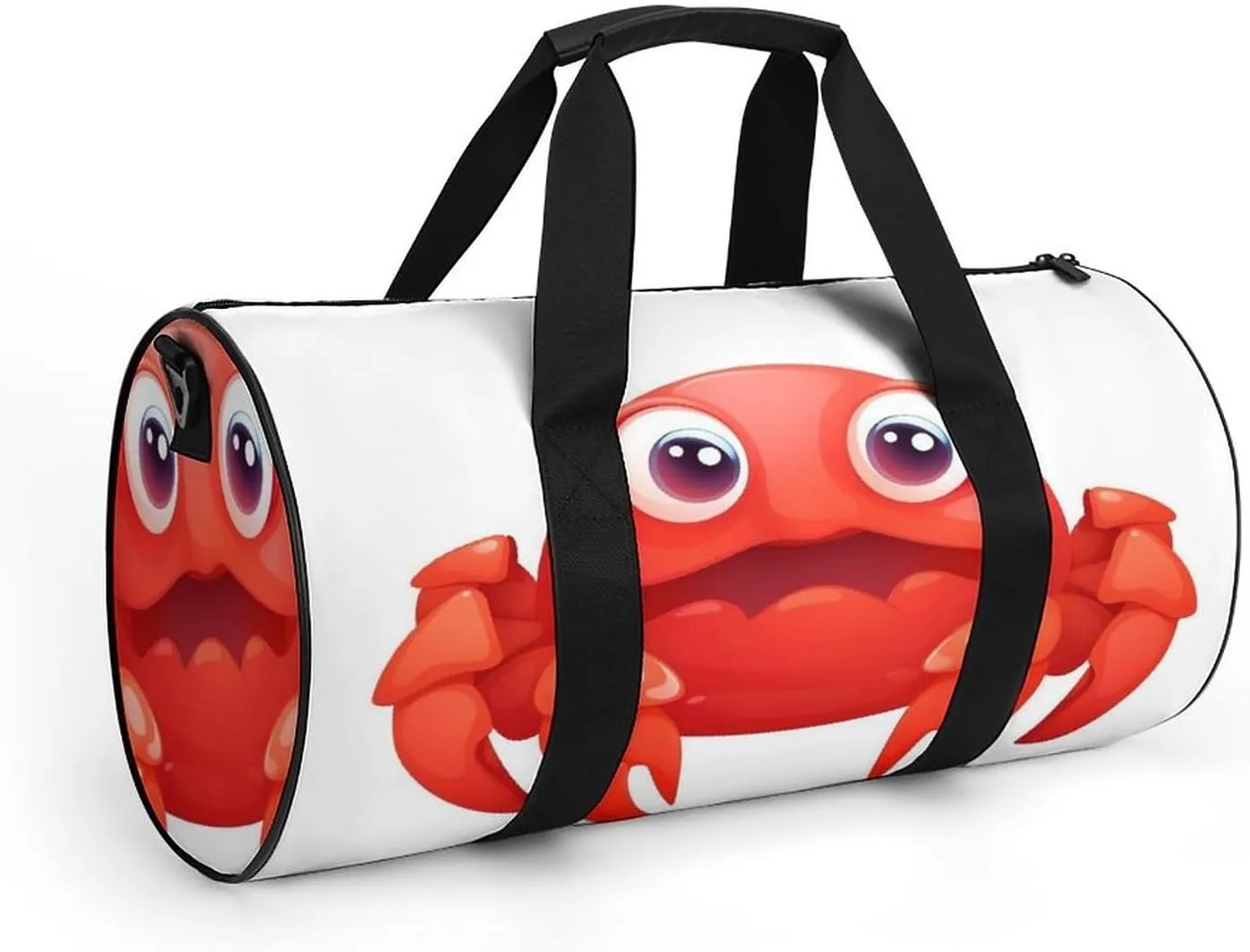 Gym Bag for Men Women Cute Red Crab Duffel Bag Overnight Bag with Compartment Gym Sackpac