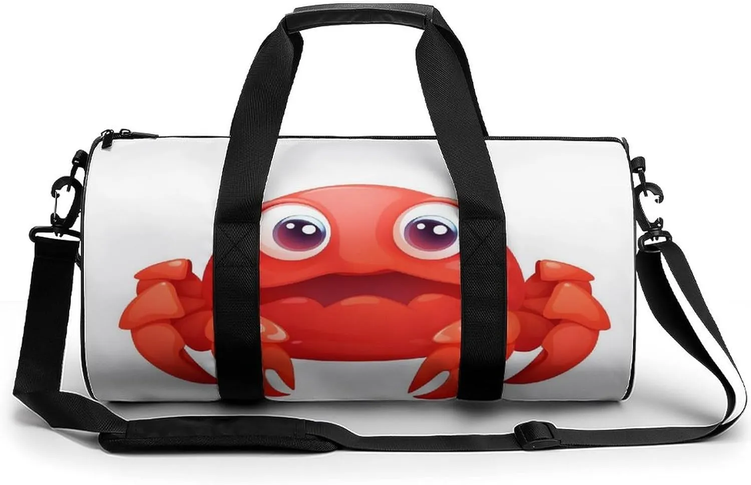 Gym Bag for Men Women Cute Red Crab Duffel Bag Overnight Bag with Compartment Gym Sackpac