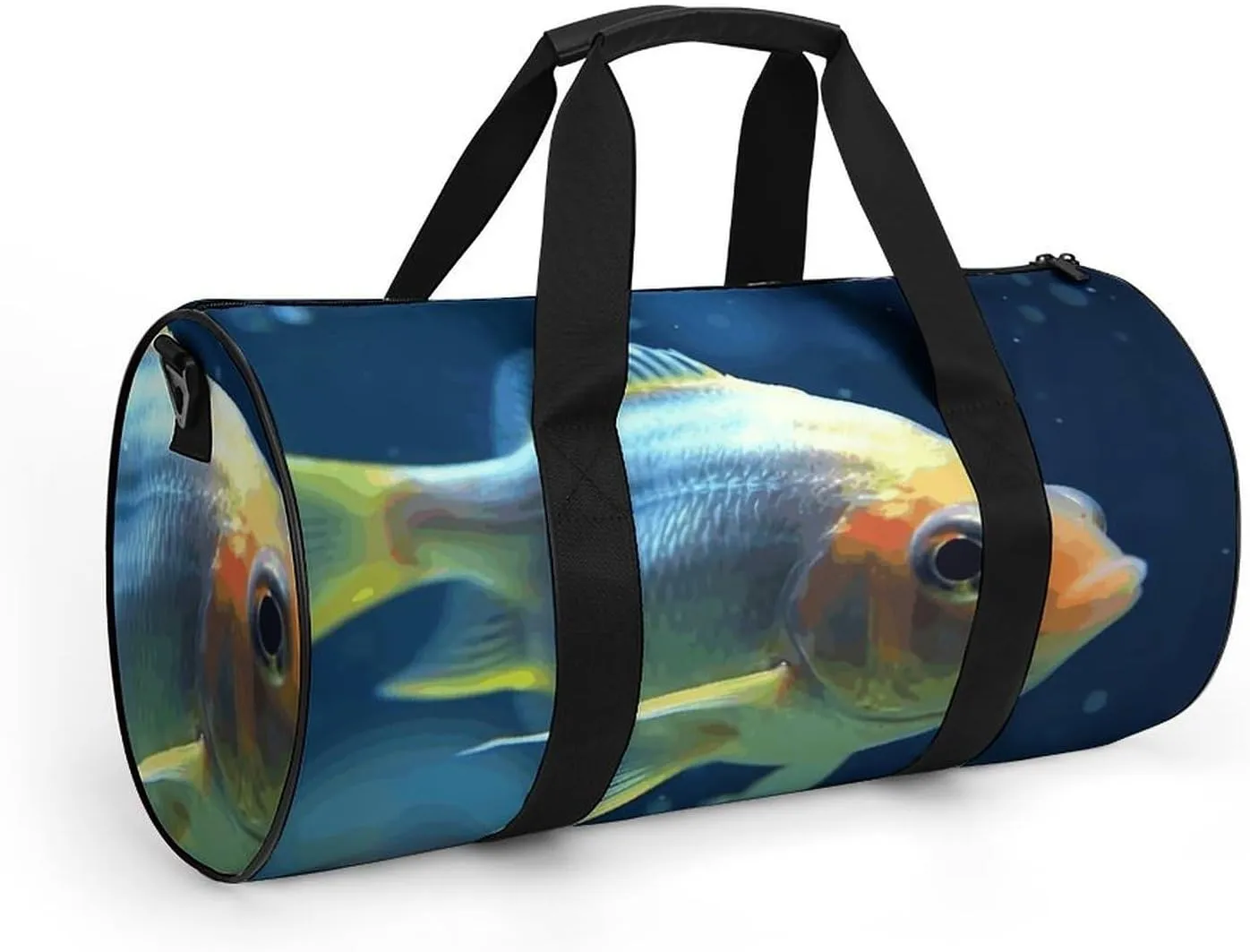 Gym Bag for Men Women Lonely Fish Duffel Bag Overnight Bag with Compartment Gym Sackpac