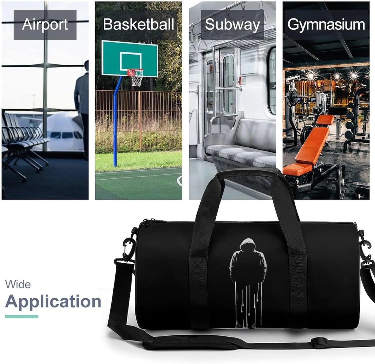 Gym Bag for Men Women Man After The Rain Duffel Bag Overnight Bag with Compartment Gym Sackpac