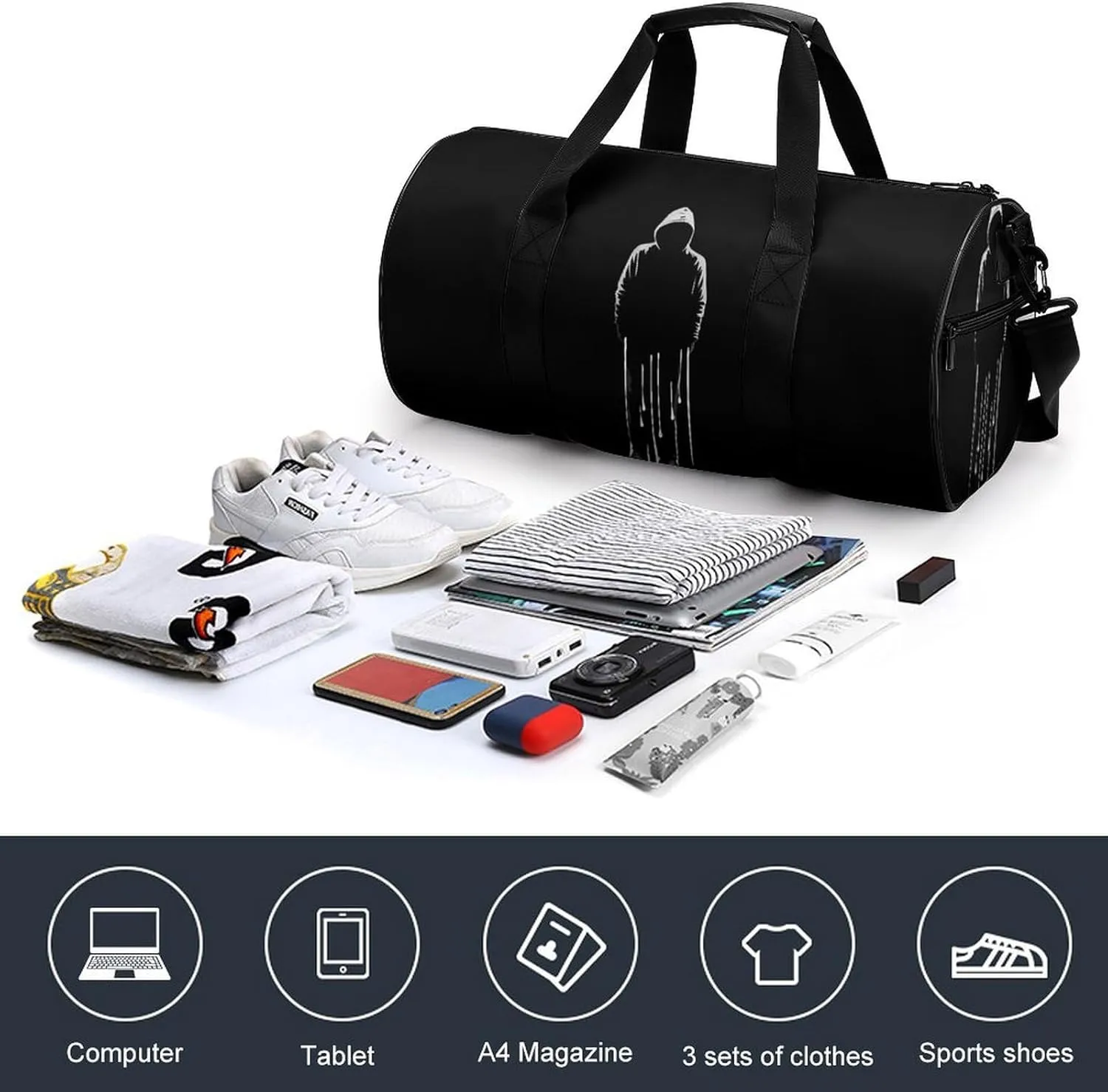 Gym Bag for Men Women Man After The Rain Duffel Bag Overnight Bag with Compartment Gym Sackpac