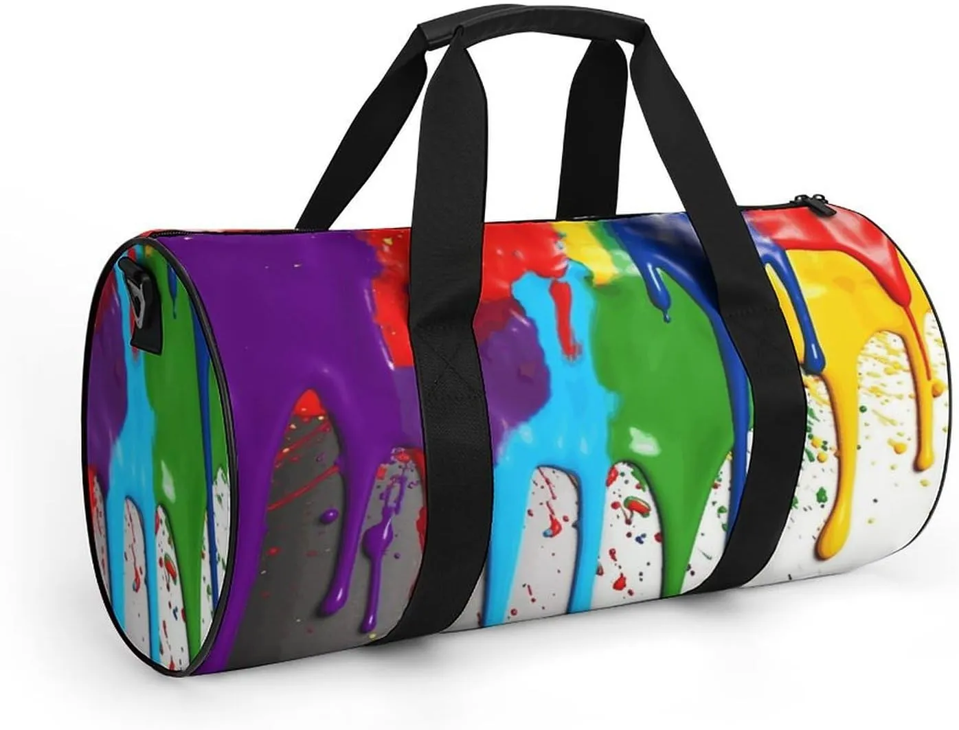 Gym Bag for Men Women Paint Splatter Backdrop Duffel Bag Overnight Bag with Compartment Gym Sackpac