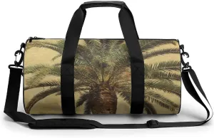 Gym Bag for Men Women Palm Tree Tropical Duffel Bag Overnight Bag with Compartment Gym Sackpac