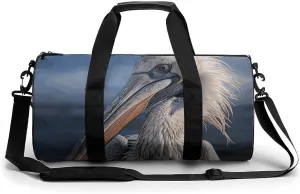 Gym Bag for Men Women Realistic Pelican Duffel Bag Overnight Bag with Compartment Gym Sackpac