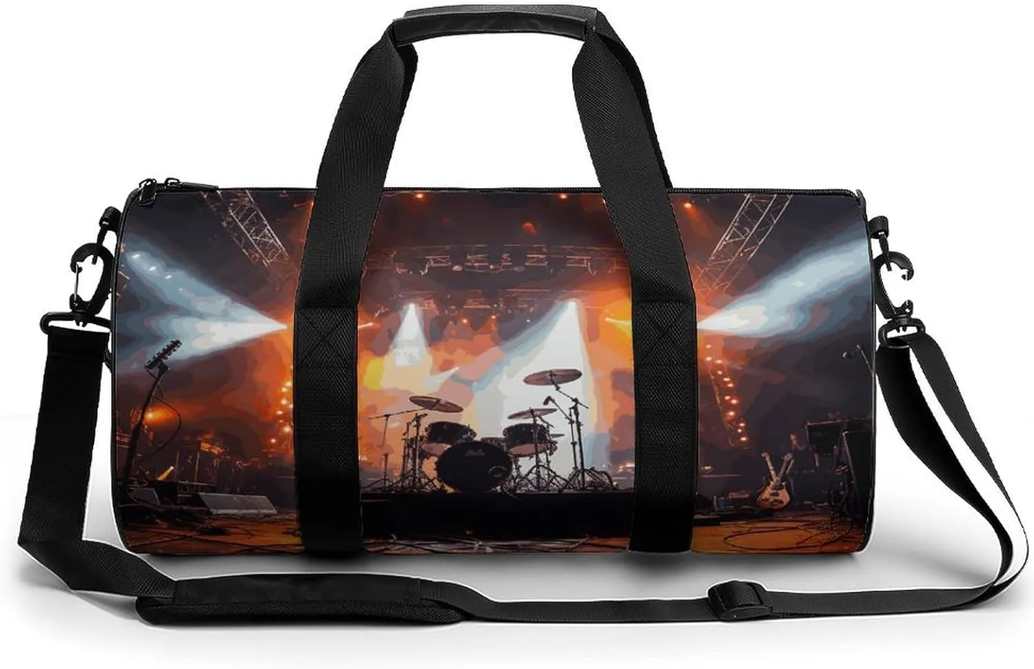 Gym Bag for Men Women Rock Concert Stage Duffel Bag Overnight Bag with Compartment Gym Sackpac