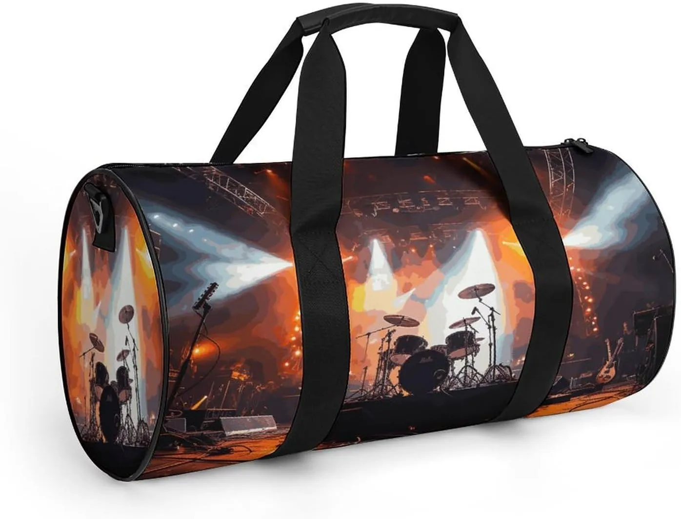 Gym Bag for Men Women Rock Concert Stage Duffel Bag Overnight Bag with Compartment Gym Sackpac