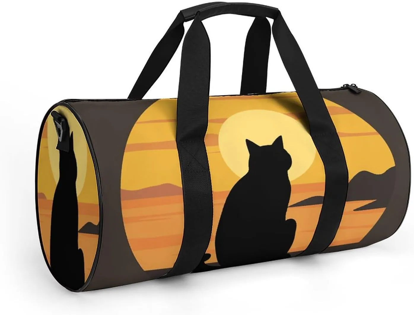 Gym Bag for Men Women Warm Cat Duffel Bag Overnight Bag with Compartment Gym Sackpac