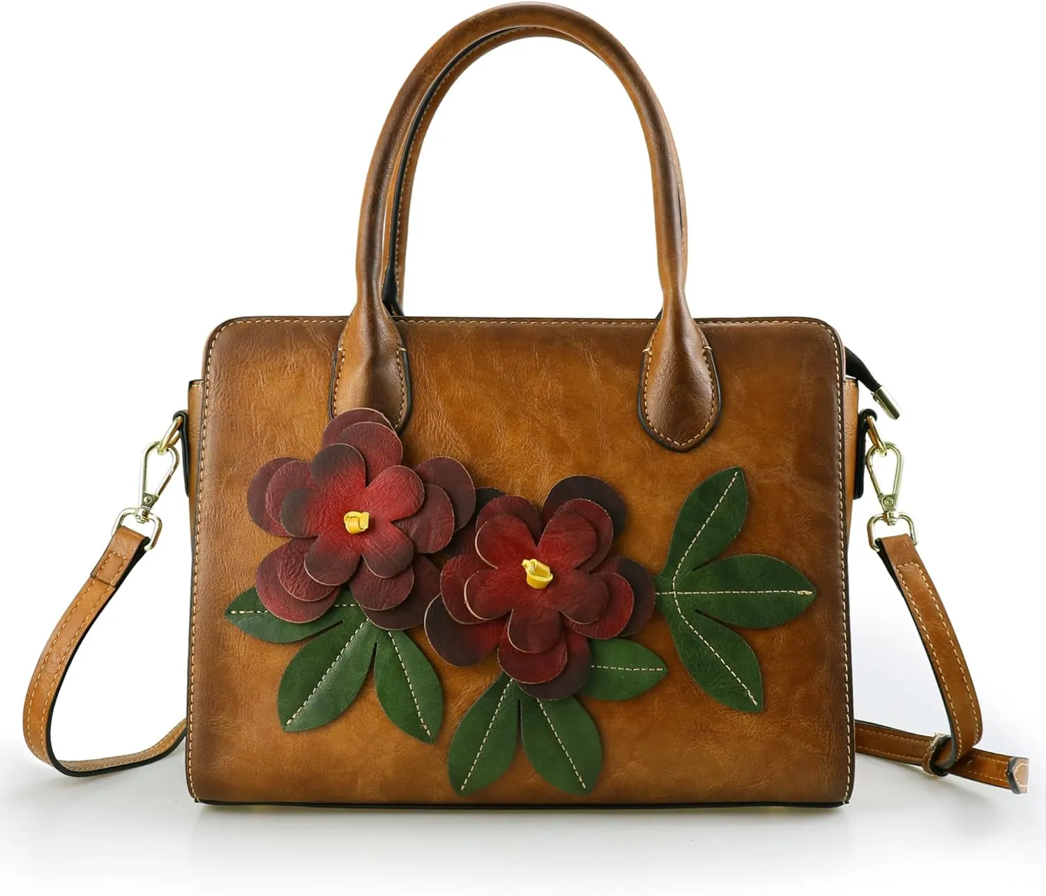 Handbags for Women Leather Shoulder Bag Top Handle Satchel Ladies Crossbody Purse