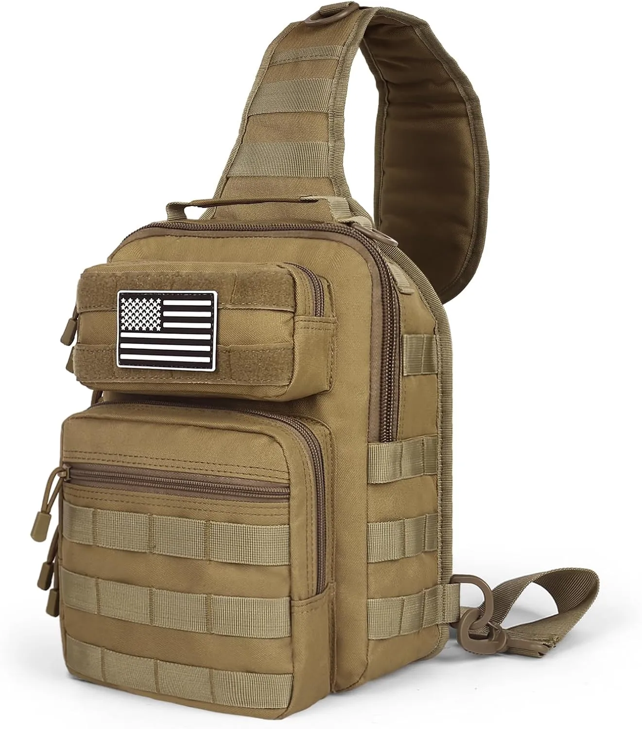 HAOMUK Tactical Sling Bag Backpack Military Rover Shoulder Sling Pack Small EDC Crossbody Chest Bag for Men