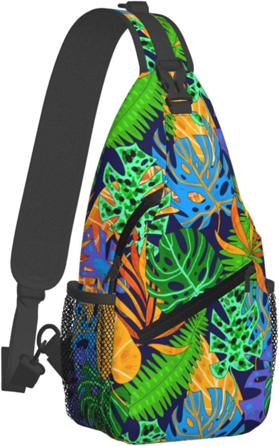 Hawaii Summer Tropical Sling Backpack Crossbody Bag, Chest Bag Daypack for Outdoors Hiking Traveling