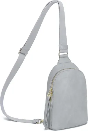 Haytijoe Crossbody Bags for Women Leather Sling Bag Anti-theft Cross Body Bag Travel Sling Purse Chest Bags Fanny Packs