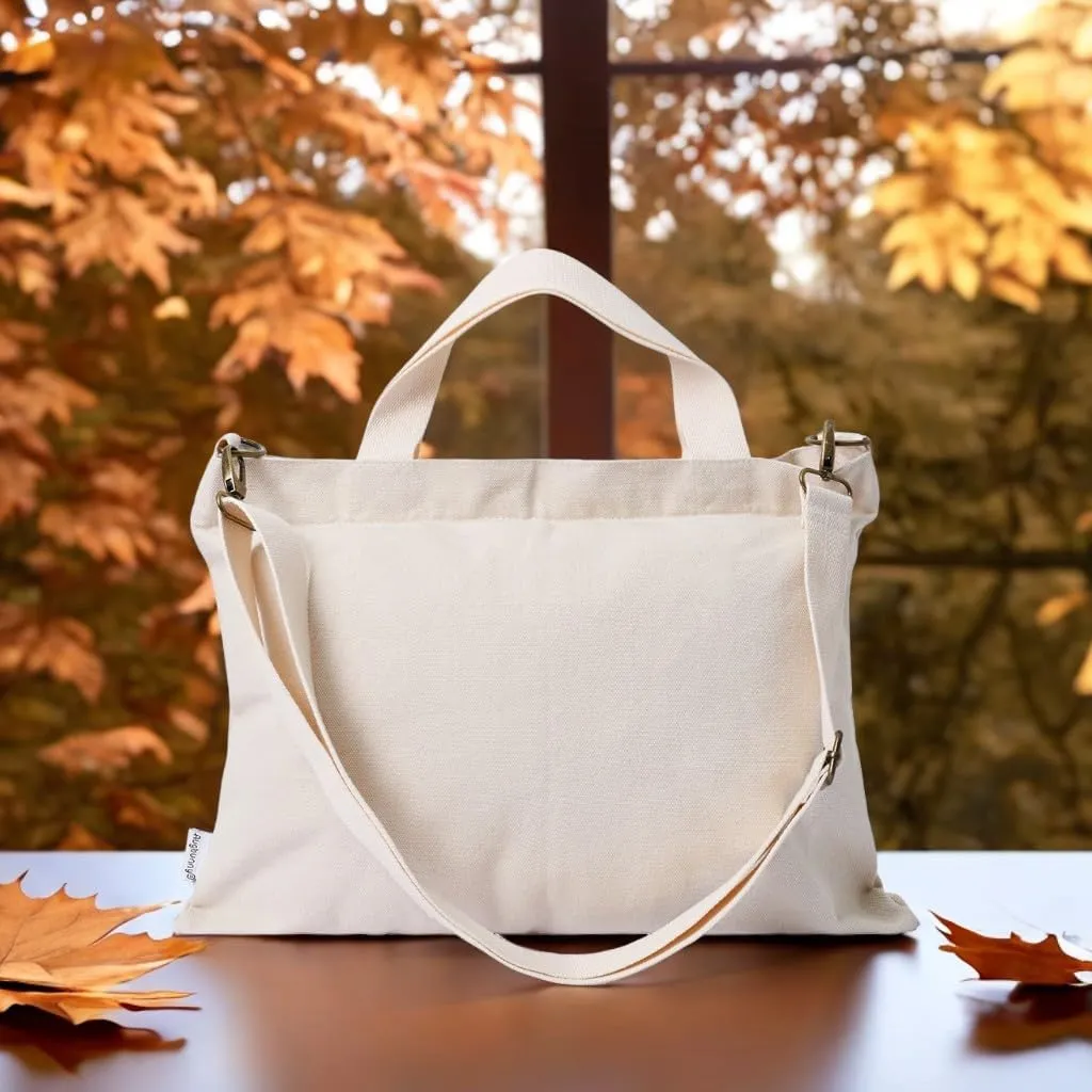 Heavy Duty Canvas Shoulder Crossbody Bag Working Briefcase Laptop Satchel Multi Purpose Casual Tote