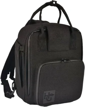 Herb Guard Black Mini Locking Backpack - With Built in Tray, YKK Zippers and More - Doubles as a Shoulder Sling Bag