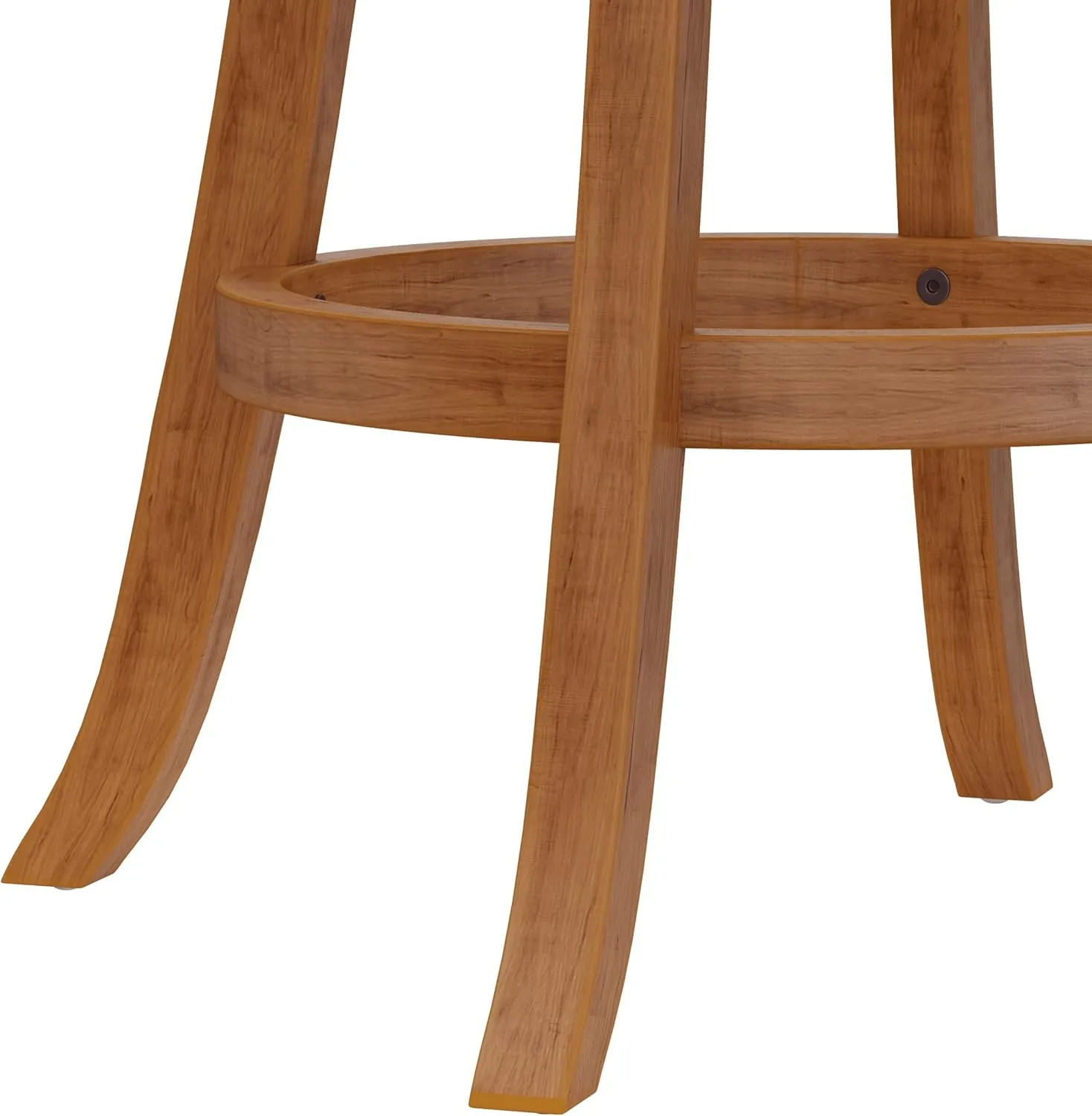 Hillsdale Fairfox Swivel Stool with Rectangular Lattice Back, Bar Height, Oak