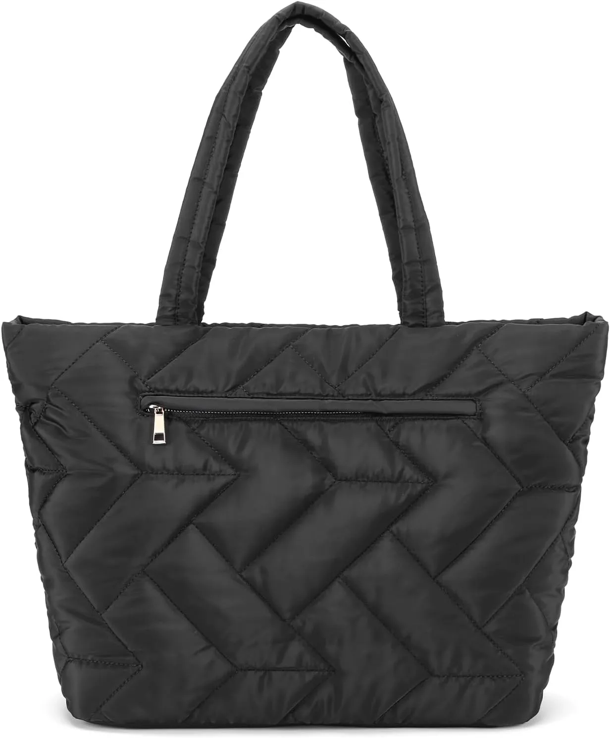 HOMIEE Tote Bag for Women, Lightweight Puffy Tote Bag with Laptop Compartment, Quilted Shoulder Bag Handbag for Travel, Work