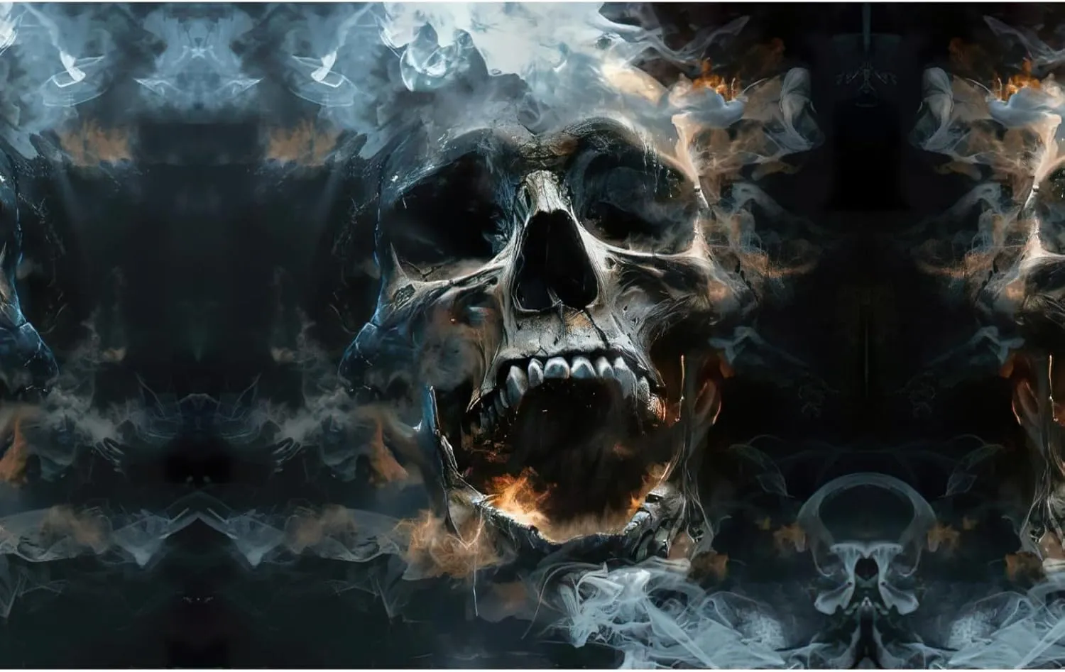 horror ghost skull print Backpack Travel Backpacks for Women Men College Backpack Computer Bag for Travel