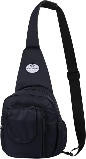 HUA ANGEL Floral Sling Bag, Small Lightweight Crossbody Shoulder Chest Bag for Men & Women Compact Travel Hiking Mini Daypack