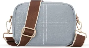 HUA ANGEL Quilted Crossbody Bags for Women, Trendy Small Crossbody Travel Purses Vegan Leather Cellphone Shoulder Handbags