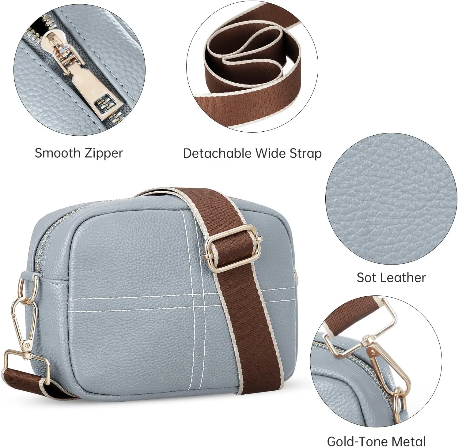 HUA ANGEL Quilted Crossbody Bags for Women, Trendy Small Crossbody Travel Purses Vegan Leather Cellphone Shoulder Handbags