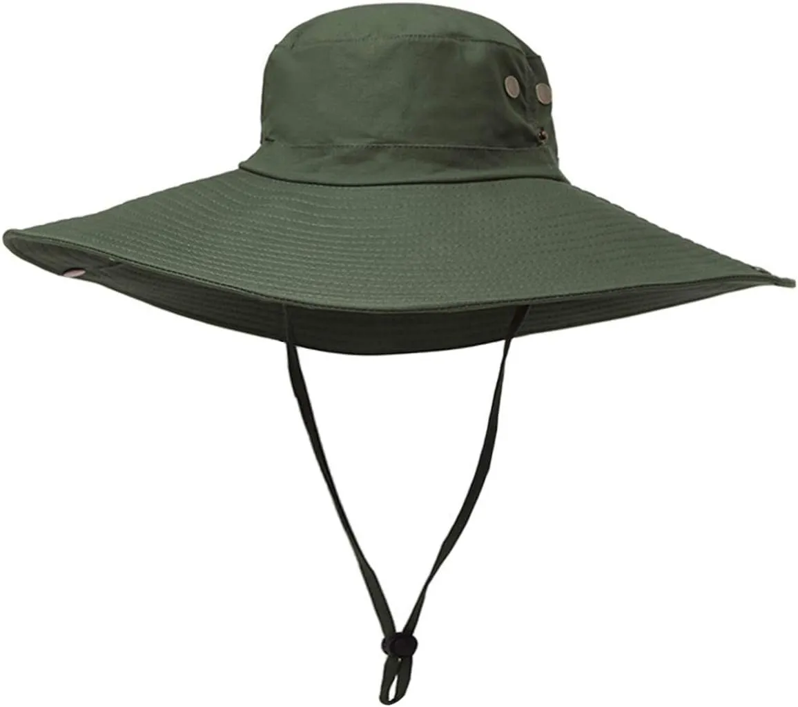 HUAMULAN 6" Super Wide Brim Sun Hats, Men and Women Bucket Hat for Fishing Hiking Garden Lawn Work Safari Camping Outdoor